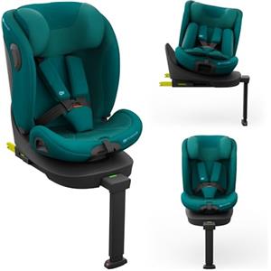 kk Kinderkraft Kinderkraft I-360 2 PRO Seggiolino auto 0-36 kg, I-SIZE 40-150 cm, Seggiolino 360 girevole, con Isofix Base, Reclinabile Posizione sdraiata, Poggiatesta regolabile, Gruppo 0 1 2 3, Verde