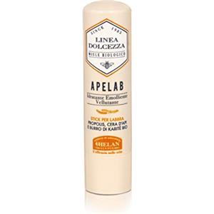 Helan, Apelab Stick, Burrocacao Naturale con Burro di Karitè BIO, Lip Balm Idratante e Riparatore contro Freddo e Sole, Emolliente, Balsamo Labbra Secche e Screpolate, 4 ml