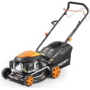 Fuxtec Tagliaerba a benzina a trazione FUXTEC FX-RM4346 - Tosaerba a scoppio a motore 3n1 semovente e mulching, Easy Clean, larghezza di taglio 43 cm, sacco raccoglierba da 40L