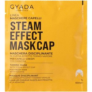 GYADA COSMETICS, Maschera Capelli in Tessuto Disciplinante e Setificante, ad Azione Districante, con Cuffia Termica, a Base di Avena e Cheratina, 60 ml