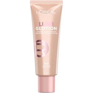 L'Oreal Paris L'Oréal Paris, Illuminante Liquido, Illumina & Idrata Istantaneamente, Formula All-in-one con Burro di Karité e Glicerina, Texture Leggera, Lumi Glotion, Tonalità: 902 Light Glow, 40 ml