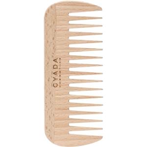 Gyada Cosmetics, Pettine Afro, Ideale per Districare i Capelli Ricci e Afro, Antistatica, non Spezza e non Elettrizza i Capelli, in Legno di Faggio