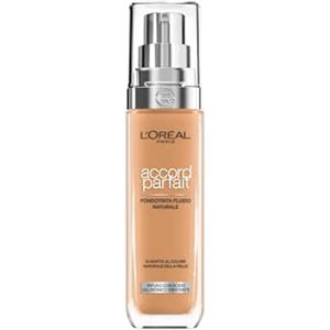 L'Oreal Paris L'Oréal Paris Fondotinta Liquido, Incarnato Uniforme e Illuminato, Finish Naturale, Per Tutti i Tipi di Pelle, Formula con Acido Ialuronico, Accord Parfait, Tonalità: 7R/C Rose Amber