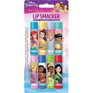 Lip Smacker Disney Princess Party Pack Set di 8 balsami per labbra assortiti per bambini ispirati alle principesse Disney, effetto trasparente naturale