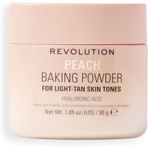 Revolution Beauty London Revolution Loose Baking Powder - Cipria fissante in polvere libera, finish luminoso, assorbe lucidità e sebo in eccesso, vegana e cruelty-free, 30 g, Peach