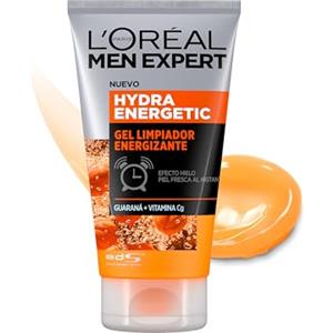 L'Oreal Paris Men Expert Detergente Viso Energizzante in Gel Hydra Energetic, Deterge, Energizza, Risveglia Immediatamente la Pelle, con Estratto di Guaranà e Vitamina C, 100 ml
