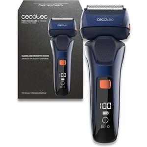 Cecotec Rasoio Elettrico a Lamina 4 Lame PrecisionCare X-Trimm ProElite 4000. Motore 7500rpm, Autonomia 60 min, Ricarica Rapida, Display, Testina Flottante 360°, IPX6, Rasatura Uniforme