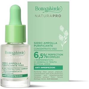 Bottega Verde - Siero Ampolla Purificante Viso, 15 ml, con 6.5% Perfection Complex e Iperfermentato di Verbena, Opacizzante e Anti-Imperfezioni, Dermatologicamente Testato, per Pelli Miste e Grasse