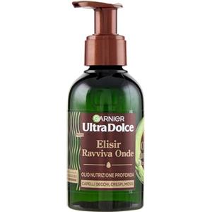 Garnier Ultra Dolce Olio Nutriente, Per Capelli Secchi, Crespi e Mossi, Capelli Ridefiniti e Nutriti, Effetto Anti-Crespo per 4 Giorni, Con Olio di Avocado e Burro di Karité, Ravviva Onde, 120 ml
