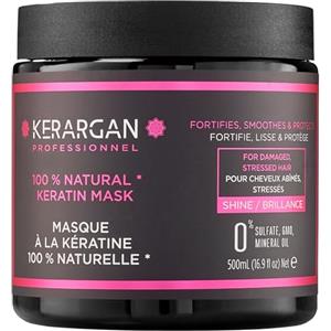 Kerargan - Maschera Capillare Ultra Riparatrice alla Cheratina per Capelli Danneggiati e Stressati - Rinforza, liscia e protegge - Senza Solfati, OGM, Oli Minerali - 500ml