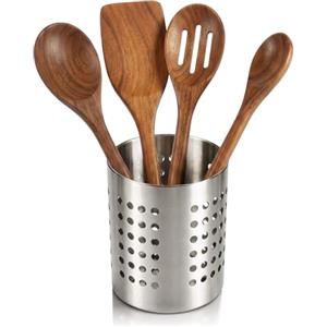 com-four® Cestello scolaposate - portautensili da cucina - cestello portaposate - porta posate in acciaio - scola posate