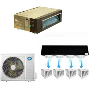 Naicon Diloc Over Condizionatore Canalizzato 18000 BTU Inverter R32 A++ con Kit Plenum 4 Vie - Climatizzatore in Pompa di Calore Mod. D.OVER18CAN