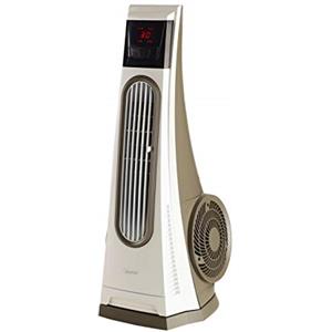 Bimar VC92 Ventilatore Colonna Oscillante "Tornado", Ventilatore a Colonna con Turbina ad Alte Prestazioni, Ventilatore con Telecomando, Timer, Deflettore, Oscillazione Destra Sinistra Automatica