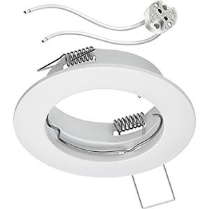 ledscom.de Cornice di montaggio a soffitto FERE Cornice di montaggio bianca opaca (LED/Halogen/MR16/50mm) incl. presa GU5.3