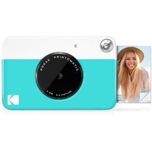 KODAK Printomatic Fotocamera Digitale a Stampa Istantanea con Carta Fotografica Adesiva Zink 2x3" (5,1x7,5 cm), 5 MP, Portatile, Creativo Regalo per Compleanni, Natale e Festività, Colore: Blu