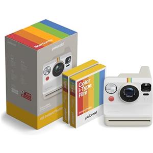 Polaroid - NOW Gen3 - Fotocamera istantanea - Pacchetto fotocamera + pellicola a colori (16 foto) Bianco (6561)