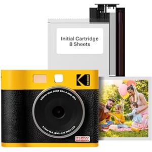 Kodak Cam Shot Mini 1 - Fotocamera compatta gialla per catturare i tuoi ricordi