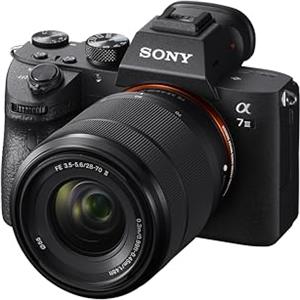 Sony Alpha 7 III Fotocamera full frame con obiettivo 28-70 mm - 24,2 MP, video 4K, autofocus veloce da 0,02 s, scatto continuo da 10 fps, stabilizzazione a 5 assi, ideale per foto e video