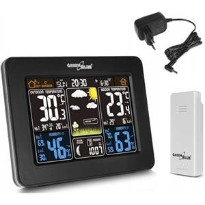Green Blue GreenBlue GB522 GB523 Stazione Meteorologica a Colori Wireless WIFI DCF Fasi Lunari (GB523)