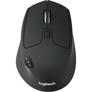 Logitech M720 Triathlon Mouse Wireless Multidispositivo, Bluetooth, Ricevitore USB Unifying, 1000 DPI, 6 Tasti Programmabili, Compatibile con Laptop, PC, Mac, iPadOS - Grigio
