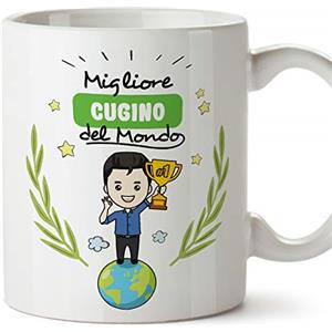 Mugffins Tazza Cugino -Famiglia Mondo -Idee Regali Divertenti e Originali -Tazze di caffè eTè -