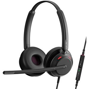 EPOS IMPACT 760 Cuffie USB-C e USB-A con Cavo per Ufficio con Microfono Noise-Cancelling, Controlli In-Line, Audio di Alta Qualità, Vestibilità Confortevole, Ottime per Chiamate Business e Casa