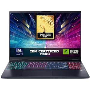 Acer Predator Helios Neo 16S AI PHN16S-71-93J7 Notebook Gaming, NVIDIA GeForce RTX 5070 Ti 12GB GDDR7, Intel Core Ultra 9 275HX, RAM 32 GB DDR5, 2 TB SSD, Display 16" OLED 240 Hz DDS, Windows 11 Home