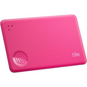 Life360 Tile Slim - Localizzatore e tracker Bluetooth per portafogli, etichette di bagagli, passaporti e altro. Compatibile con iOS e Android. Trova telefono. Pacchetto da 1 (Pink Punch)