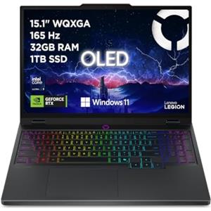 Lenovo Legion 5 Gaming Notebook OLED WQXGA 15" 165Hz, NVIDIA GeForce RTX 5070 8GB, Intel Core Ultra 9 275HX, RAM 32GB, SSD 1TB, Windows 11 Home, Tastiera RGB - Laptop Gaming Alte Prestazioni