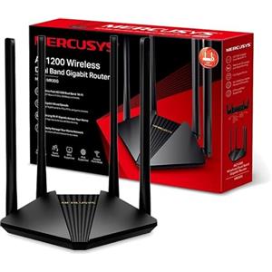 TP-Link Mercusys MR30G Router Ethernet Wi-Fi Dual Band AC1200 Wireless, Porta Gigabit, MU-MIMO, Supporto IPTV, IPv6, 802.11ac, Rete Ospiti, Installazione Semplice, 4 Antenne Esterne a 5dBi, WPS