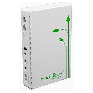 Master U-Power Mini UPS 7.4V 4000mAh 36W - Gruppo di Continuità per WiFi, Router, Modem e Telecamere IP - Ingresso AC, Uscite USB/DC/PoE 5V 9V 12V 15V 24V