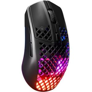 SteelSeries Aerox 3 Wireless Onyx (2022) - Mouse Gaming super leggero - 68g Design resistente all'acqua - 200 ore di durata della batteria
