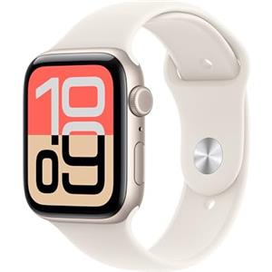 Apple Watch SE 3 GPS + Cellular, Cassa 44 mm in alluminio galassia con Cinturino Sport galassia - S/M