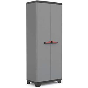 Keter Armadio Alto Stilo, 3 Ripiani Regolabili, Grigio Scuro, 68x39x173 H Cm