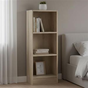 Dmora - Libreria Violette, Scaffale da ufficio, Mobile portalibri, Biblioteca, 41x27 h107 cm, Quercia