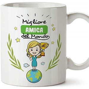 Mugffins Tazza Amica -Famiglia Mondo -Idee Regali Divertenti e Originali -Tazze di caffè eTè -