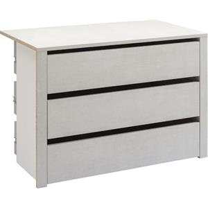 Composad | Cassettiera Interna per Armadi con 3 cassetti, Salvaspazio, Per Cabina Armadio e Camera da letto, (LxAxP) 72,3x69,3x50,9 cm, Colore Tessuto, Made in Italy