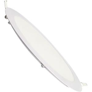 JANDEI - Faretti LED da incasso rotondi, 18W, 1500 lumen, extrapiatti 13 mm, foro di montaggio Ø200-205 mm, bianco caldo 3000K con trasformatore incluso