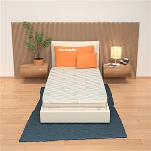 MiaSuite TopH25 Memory, Aloe Vera, Bianco, 80x200x25