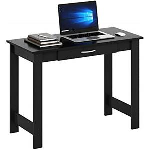 Furinno JAYA Scrivania Da Gaming Con Cassetto, Computer, Scrivania Da Scrittura, Scrivania Da Ufficio Per Home Office, Studio, Dormitorio, Camera Da Letto, Black