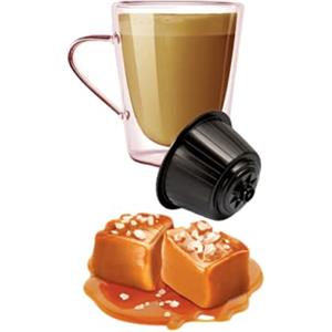Kickkick Caramello Salato Capsule Compatibili Dolce Gusto Cappuccino Solubile Salted Caramel per Macchina da Caffè Dolce Gusto Sistema di Erogazione Nescafé (16)