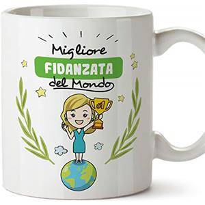 Mugffins Tazza Fidanzata -Famiglia Mondo -Idee Regali Divertenti e Originali -Tazze di caffè eTè -