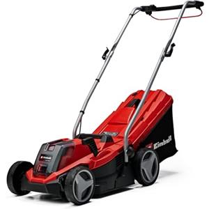 Einhell GE-CM 18/33 Li - Kit (1x4,0Ah) Tagliaerba a batteria Power X-Change (18 V, 4,0 Ah, taglio 33 cm, raccolta 30 L, ruote ant. 150 mm, post. 180 mm, incl. batteria da 4 Ah e caricabatteria)