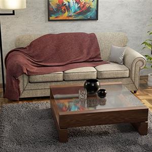 Leonardo Home - grand foulard telo copritutto singolo 150x280 - telo copridivano - telo arredo - tinta unita - 100% Made in Italy