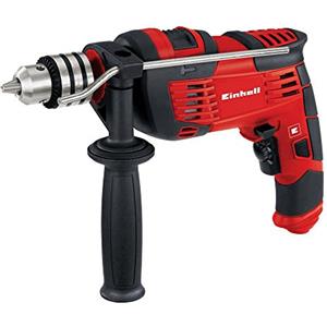 Einhell TC-ID 1000 E Trapano a Percussione, Impugnatura Antiscivolo, 1000 W, Rosso, Nero