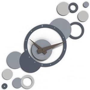 Giallobus - Orologio da Parete Adesivo Modulare Geotime - Bubbles - Legno Mdf - Geotime - 06B_Hurricane - Orologio da parete moderno - Numeri adesivi 3d - Costruzione modulare