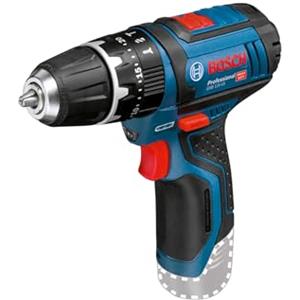 Bosch Professional 12V System Trapano-Avvitatore con Percussione a Batteria Gsb 12V-15, Batteria e Caricabatteria Non Include, in Scatola di Cartone