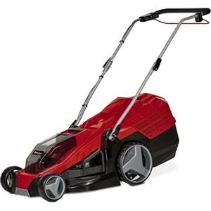 Einhell GE-CM 36/43 Li M - Solo Tagliaerba a batteria Power X-Change (36 V, taglio 43 cm, raccolta 63 L, ruote ant. 160 mm, kit mulching incluso, ruote post. 250 mm, senza batteria e caricabatteria)