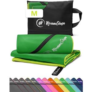 NirvanaShape Asciugamano in microfibra NirvanaShape, asciugamani in microfibra da bagno, da viaggio, da spiaggia e per lo sport (palestra, spiaggia), M 120 x 60 cm