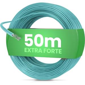 SimplySmooth Filo per bucato 50m - Corda per bucato con anima in acciaio in 3 lunghezze - Corda per bucato stabile extra resistente - per stendibiancheria, giardino e campeggio - Outdoor - turchese